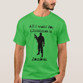 T-shirt Zombies pour l'humour de Noël