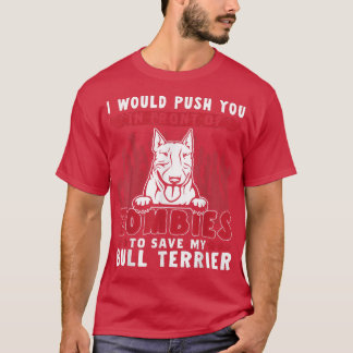 T-shirt Zombies Sauver Mon Bull Terrier Drôle Halloween Do