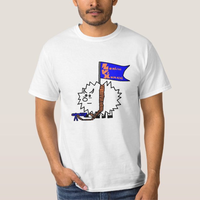 T-shirt Zombis de Marbolo contre les humains 2010 (Devant)