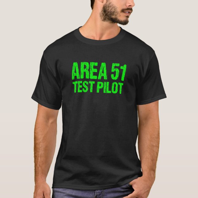 T-shirt Zone 51 Essai Pilote Rétro Halloween Costume Roswe (Devant)
