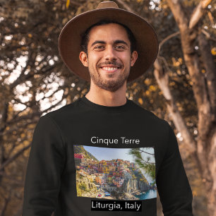 T-shirt Zone côtière de la Ligurie en Italie Cinque Terre