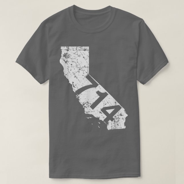 T-shirt Zone d'Anaheim Santa Ana Code régional 714 , Cadea (Design devant)