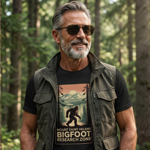 T-shirt Zone de Recherche de Bigfoot du Mont Saint