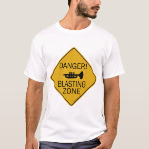 T-shirt Zone de soufflage de danger