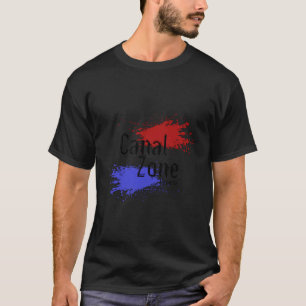 T-shirt Zone du canal de Panama stylisée