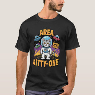 T-shirt Zone Kitty-One Alien Drôle Humour Chat