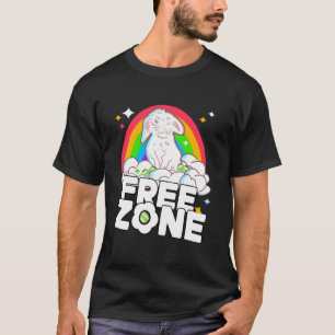 T-shirt Zone libre drôle de Pâques je déteste Pâques