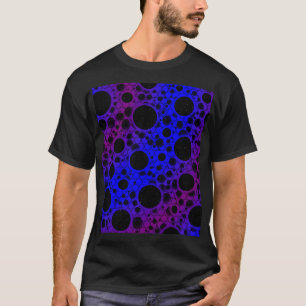 T-shirt Zones de bulles spatiales - Bleu/Violet