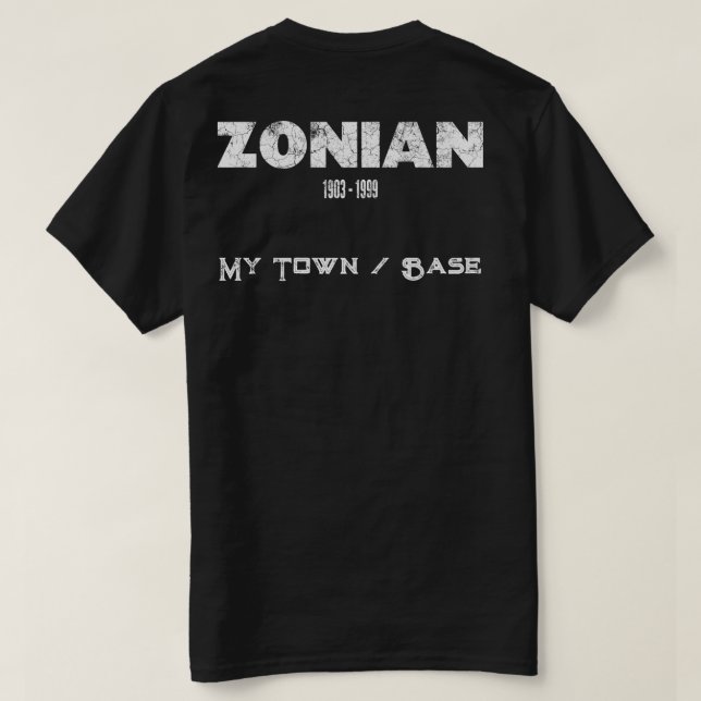 T-shirt Zonien 1903 - 1999 (Design dos)