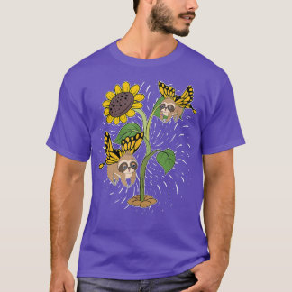 T-shirt Zoo à papillon magique Amoureux des animaux Sunflo
