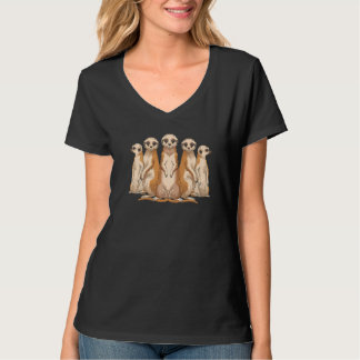 T-shirt Zoo Animal  Cute Meerkats Africa Safari Meerkat
