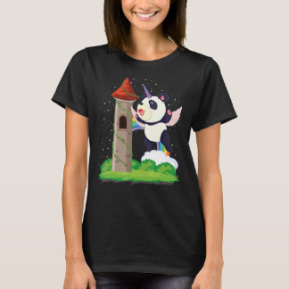 T-shirt Zoo Animal Rainbow Pandacorn Magique Fairytale Uni