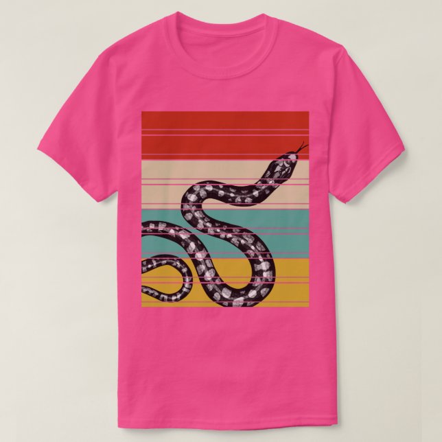 T-shirt Zoo Animal Reptile Cadeau Retro Snake (Design devant)