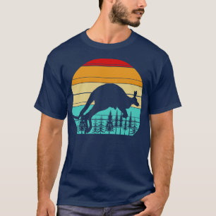 T-shirt Zoo Animal Retro Australian Marsupial Kangaroo