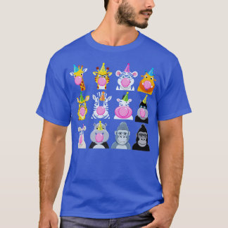 T-shirt Zoo Animaux Faune Fête Anniversaire Zoo Jour Anima