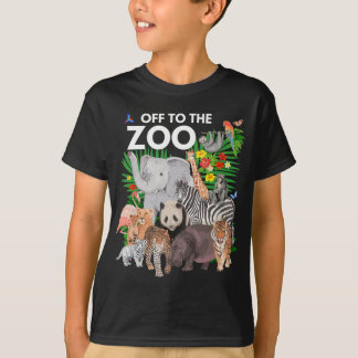 T-shirt Zoo Animaux Safari Party Une Journée Au Zoo Safari