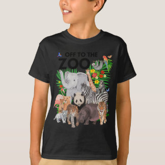 T-shirt Zoo Animaux Safari Party Une Journée Au Zoo Safari