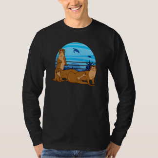 T-shirt Zoo Animaux Sauvages Animal Soigneur de Zoo Loutre