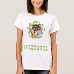 T-shirt Zoo Animaux sur Jacquard coloré
