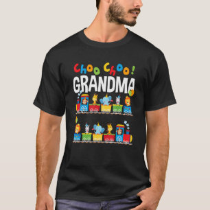 T-shirt Zoo Animaux Train Grand-mère Anniversaire Garçon T