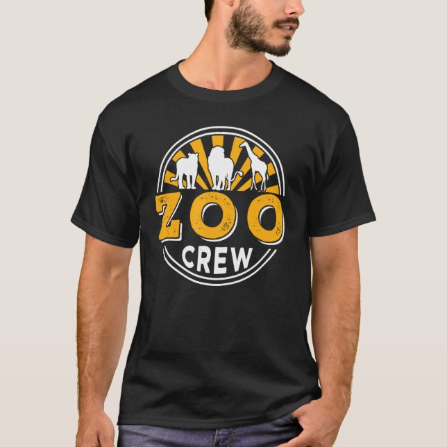 T-shirt Zoo de l'équipage Zookeeper Garder le travail Zook (Devant)
