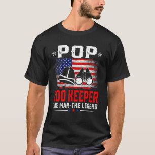 T-shirt Zoo Distress Américain Garder La Légende
