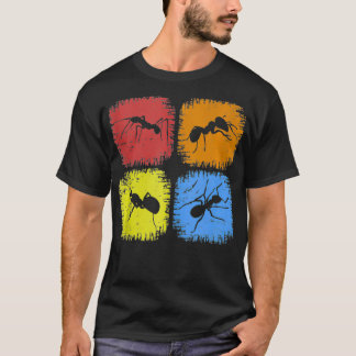 T-shirt Zoo Entomologiste Retro Ant Animal Grunge Insect V