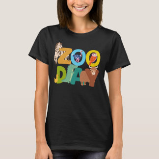 T-shirt Zoo Famille de jour, premier Zoo Field Trip Safari