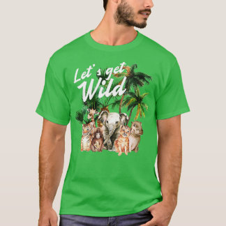 T-shirt Zoo Femme Anniversaire Fête Safari Animaux Une Jou