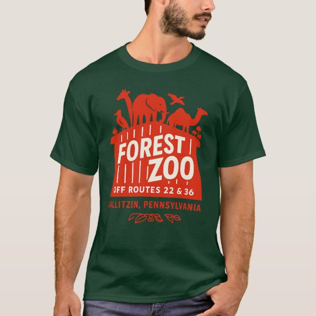 T-shirt Zoo forestier - Gallitzin, PA (Devant)