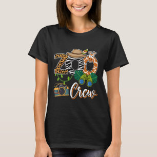 T-shirt Zoo Giraffe Crew Safari Animal Zoo Keeper Enfants 