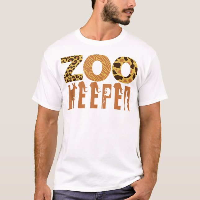 T-shirt Zoo Keeper Animal Love Art Jungle Safari Exp (Devant)