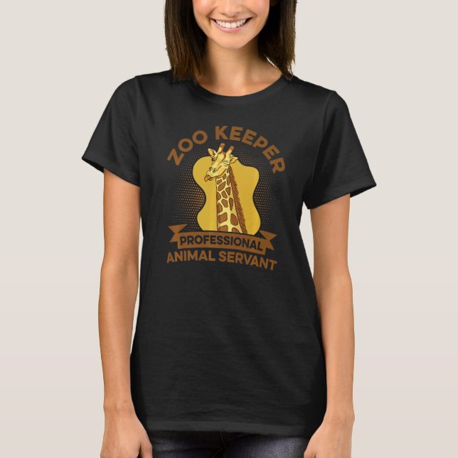 T-shirt Zoo Keeper Animal Serviteur Professionnel Animal Z (Devant)