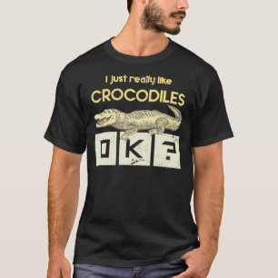 T-shirt Zoo Keeper Cadeau Reptiles africains Crocodile