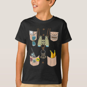 T-shirt Zoo Keeper Costume Amusant Halloween Garçons Fille