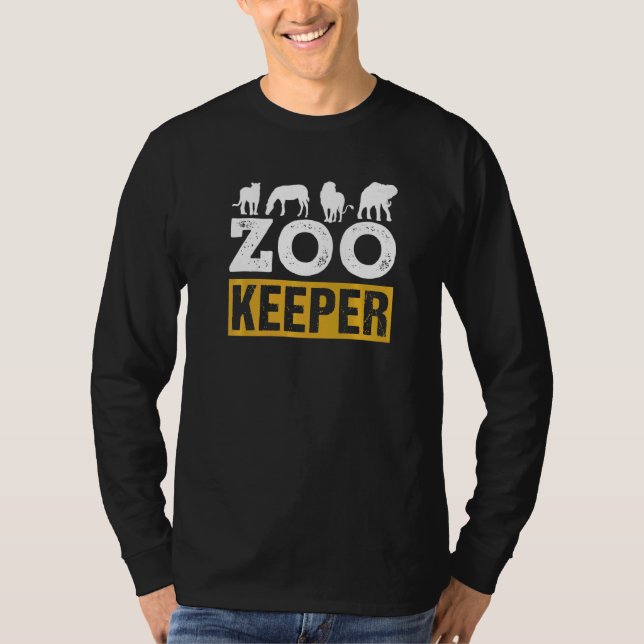 T-shirt Zoo Keeper Zookeeper Job Keeping Zookeepping (Devant)