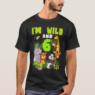 T-shirt Zoo sauvage 6 ans Thème Anniversaire Safari Jungle