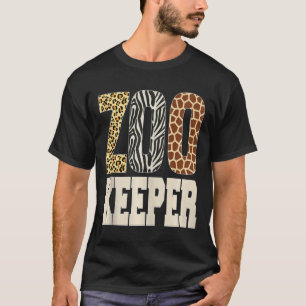 T-shirt Zookeeper Animaux Zoo Wildlife Lover Safari Savann