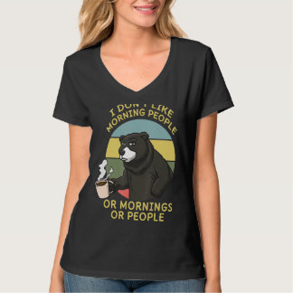 T-shirt Zookeeper Café Buveur Caféine Ours de la faune