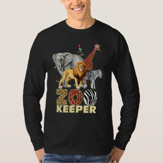 T-shirt Zookeeper Costume African Animals Savanna Zoo Keep