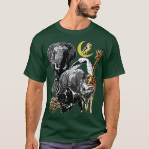 T-shirt Zookeeper Costume Jungle Animaux Safari Anniversai