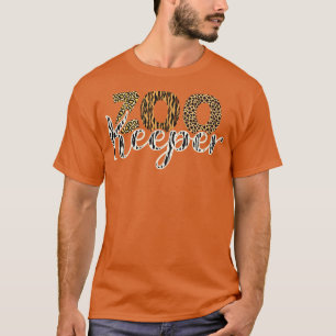 T-shirt Zookeeper Costume Wild Print Animaux africains Sav