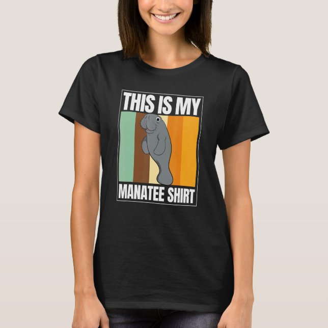 T-shirt Zookeeper De Vache De Mer Manatees Animal De Mer C (Devant)