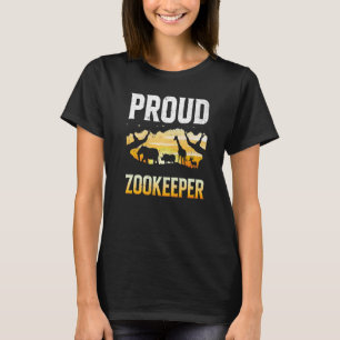 T-shirt Zookeeper Fière Zookeeper Zoo Keeper Zoos Garder