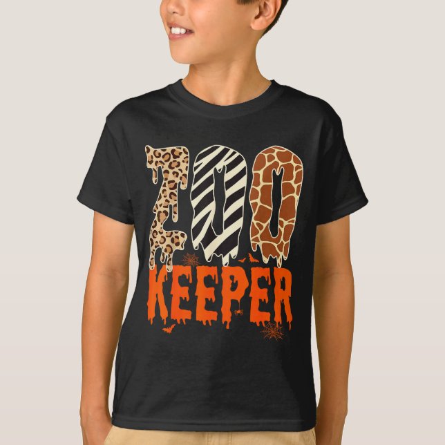 T-shirt Zookeeper Funny Halloween Costume Zoo Keeper Anima (Devant)
