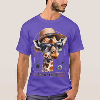 T-shirt Zookeeper Giraffe Safari Zoo Keepeer - modern