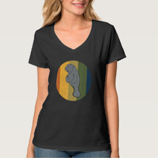 T-shirt Zookeeper Retro Manatee Sea Cow Vintage Manatees