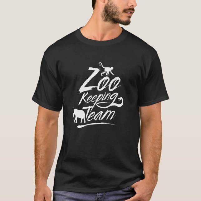 T-shirt Zookeeper Zoo Keeper Zookeep Job Zookeepers (Devant)