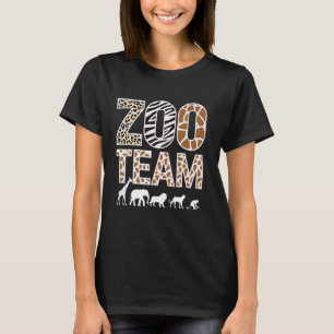 T-shirt Zookeeper Zoo Team Zoo Animaux Zoo Keeper