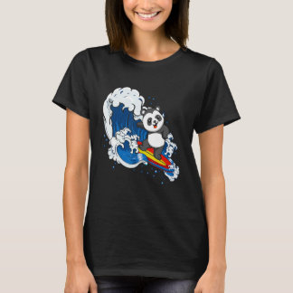 T-shirt Zookeeping Surfing Wildlife Animal Panda Bear Surf